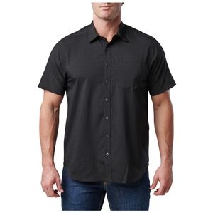 5.11 Tactical.Short-sleeved Aerial Shirt. Concealed carry friendly.Black 2XL men